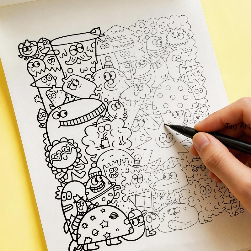 Anxious Relief Hand Picture Bo - Food And Snacks Coloring Book Bold And Easy recension och pris