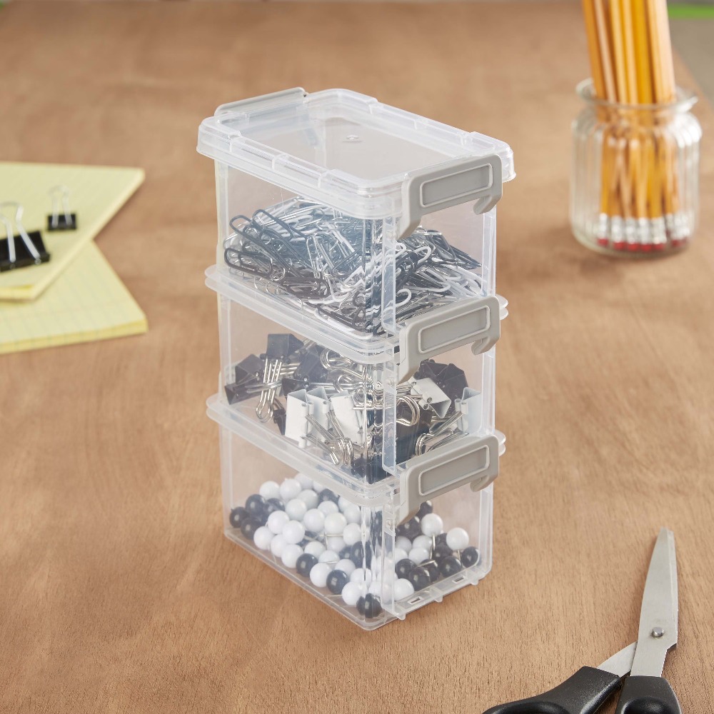 4-Pack 12oz Stackable Storage  - Food Snacks Label recension och pris