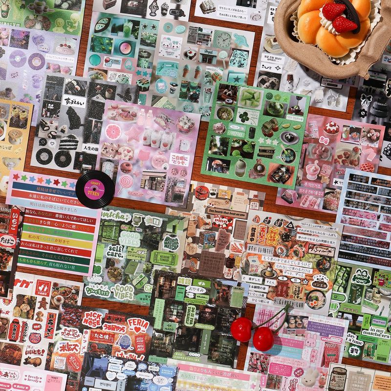 30Pcs Aesthetic Vintage Food L - Food Snacks Label recension och pris