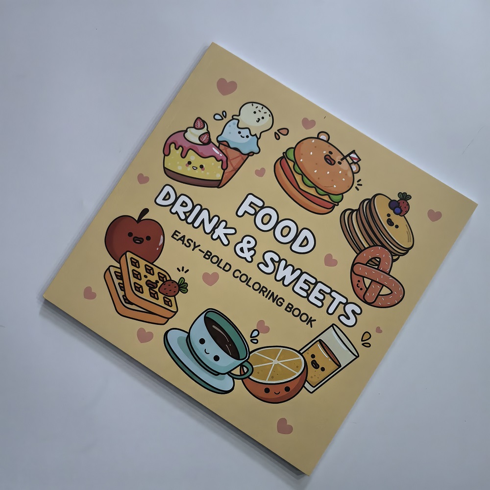 Food Drink & Sweets Easy-bold  - Food And Snacks Coloring Book Bold And Easy recension och pris