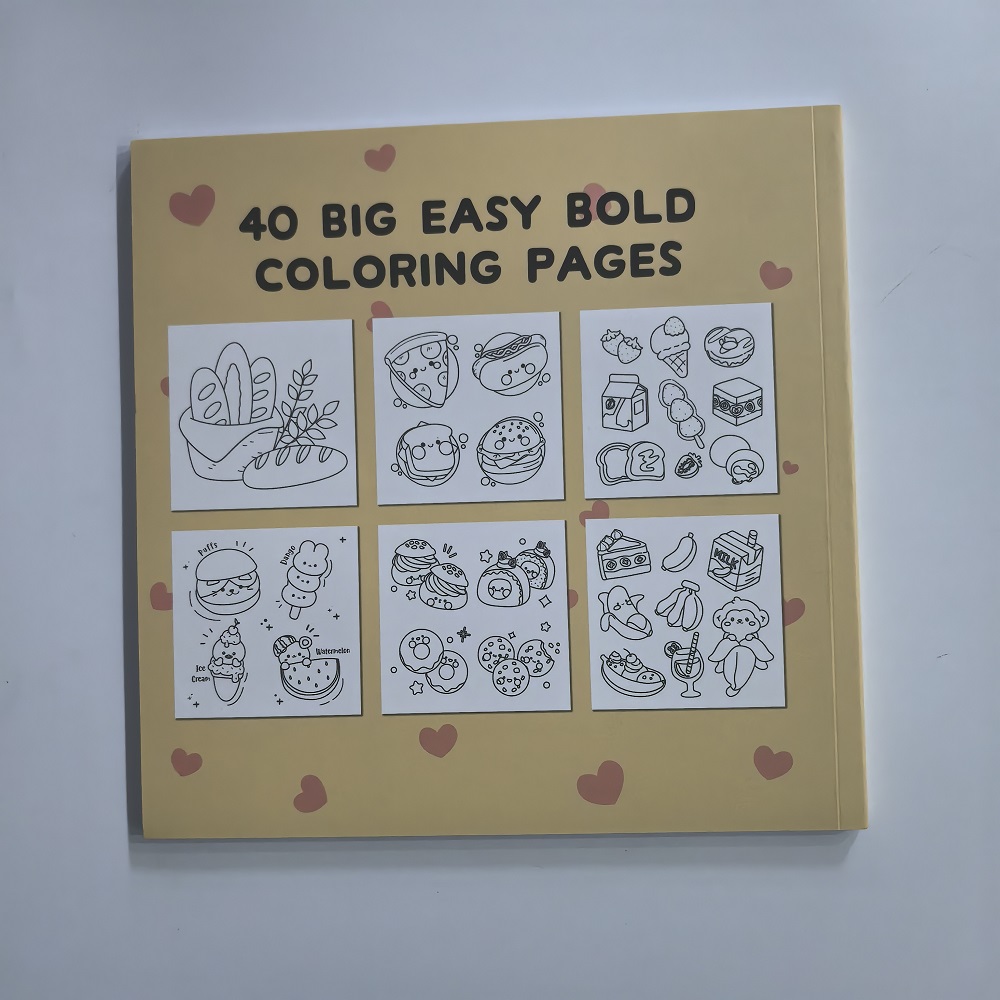 Food Drink & Sweets Easy-bold  - Food And Snacks Coloring Book Bold And Easy recension och pris