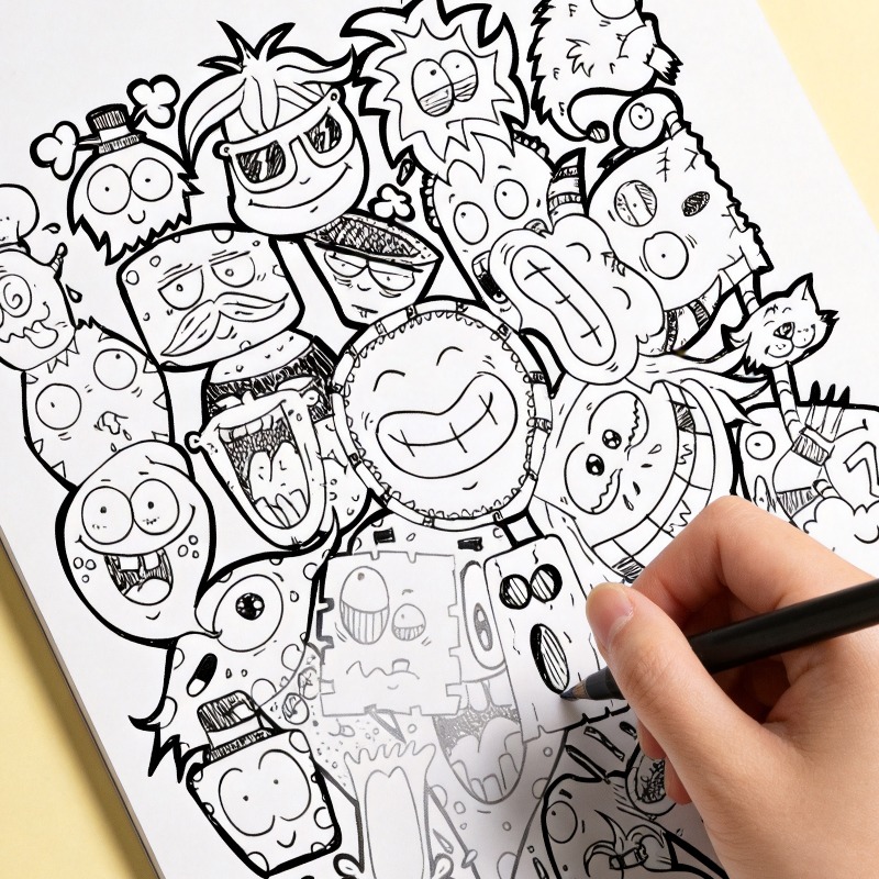 An Adult Decompression and Med - Food And Snacks Coloring Book Bold And Easy recension och pris