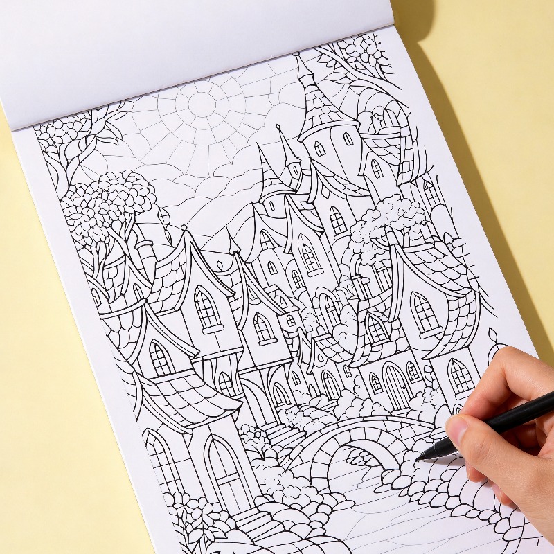 An Adult Decompression and Med - Food And Snacks Coloring Book Bold And Easy recension och pris