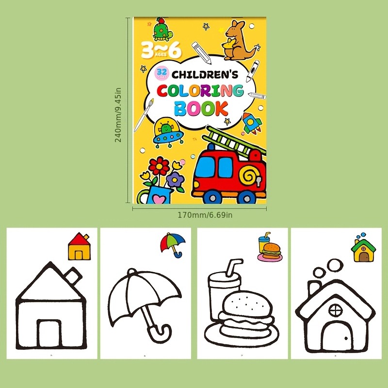 Children's Drawing Book, Conta - Food And Snacks Coloring Book Bold And Easy recension och pris
