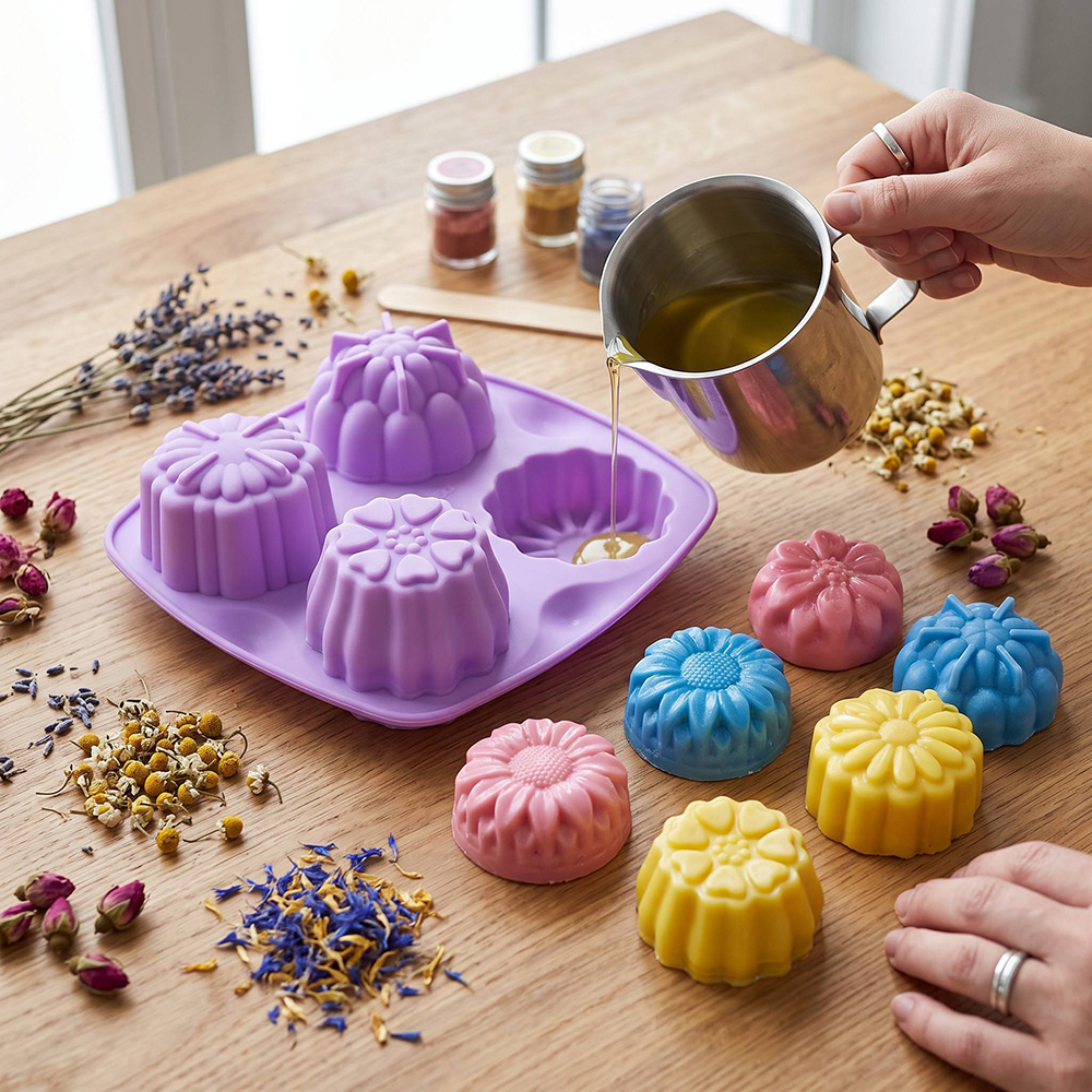 BPA Free 4-Hole Flower Shaped  - Food Snacks Healthy recension och pris